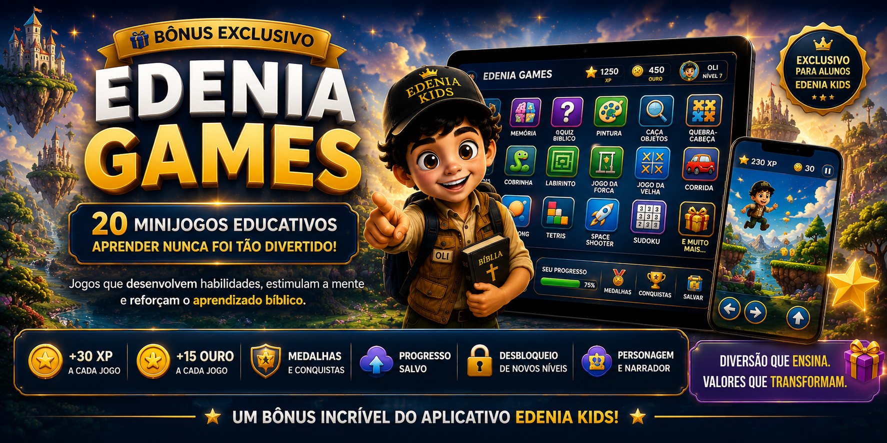 Edenia Games - 20 Minijogos Educativos